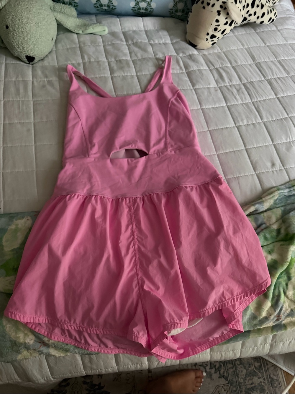 FP Movement by Free People Pink Active Skort Romper